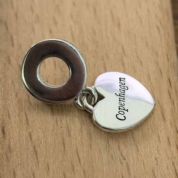 Pandora Copenhagen Heart Charm Pendant, S925 Silver Bracelets - Picture 3 of 4